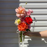Gia Studio - Daily Vase with reflexed roses in bubble vase